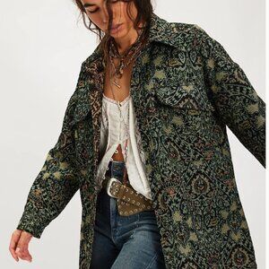 We The Free Tapestry Fog Jacquard Shirt